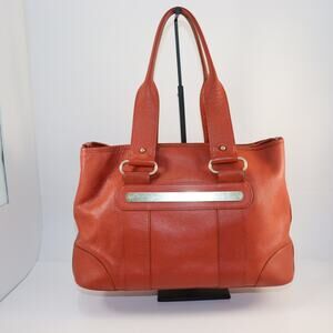 Vintage Chloé Large Burnt Orange Leather Tote